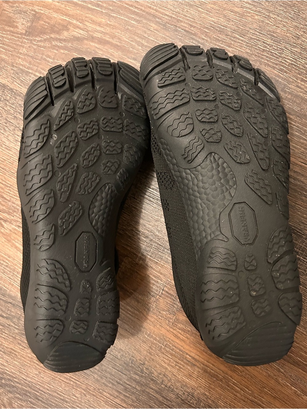 Black Five-Finger Knit Toe Sneakers - Picture 10 of 10